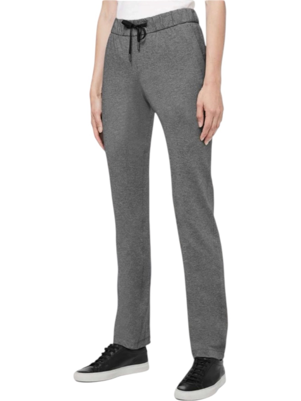 Lululemon On The Fly Pant Tall 33" Heathered Black Size 8